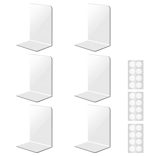 Gsakskdsap 6 Pcs Sujeta Libros Estanteria, 10 x 10 x 13 cm Sujetalibros...