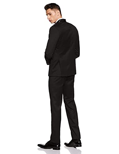Image of MANQ Men's Slim Fit Single Breasted Blazer | Solid Formal Party Suit Jacket | Notch Lapel | Two Button | Office