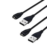 USB Ladekabel für Garmin Vivoactive 5 4 4S, 2 Stuck ladekabel fur Garmin Venu 2 2S 3 SQ Forerunner 5 245 265 935 945 Instinct 3 Fenix 7 Pro 7S 7X 7X Pro Vivomove 3 3S Sport Approach S60 S10/12 S40/42