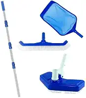 Kit Limpeza Piscina Aspirador Asa Delta Peneira Escova Curva Cabo 3m(Cabo + Peneira)