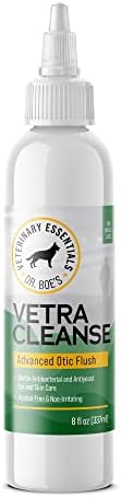 Dr. Boe's Veterinary Essentials VetraCleanse Advanced Otic Flush - Dog and Cat Ear Cleanser - Safe for Routine Use - 8 Fl Oz.