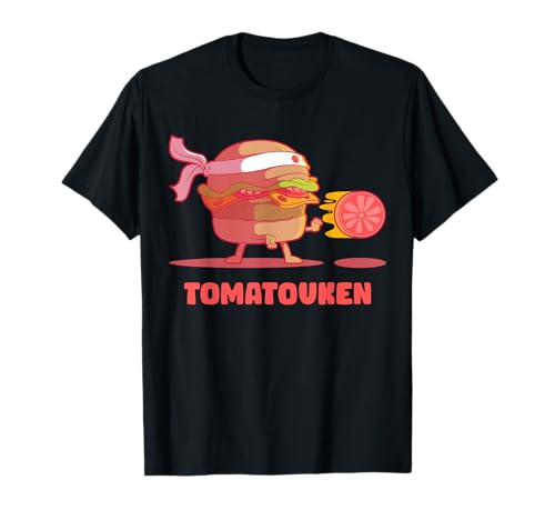 Photo de Hadouken Burger Street Fight Tomato dans le jeu vidéo Fast Food T-Shirt