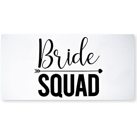Ethisa Bride Squad Towel for Beach Bachelorette Party - Large Classic Towel Design for Bridesmaids to Match Bride to Be - Team Bride Tribe Bachelorette Party Towels - 60"x30" Cover
