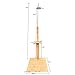 Zjjseloru Outdoor Shower Kit Portable Wood Outdoor Garden Pool Shower with Chassis Board for Outdoor Backyard Poolside Beach Pool Spa,Wood
