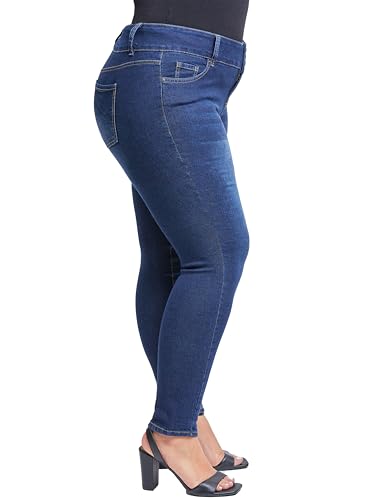 YMI Women's Plus Size Sustainable Essential Skinny Jeans2