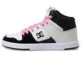DC Girl's Cure High-Top (Little Kid/Big Kid) Black/Crazy Pink/Denim 1 4 Big Kid M