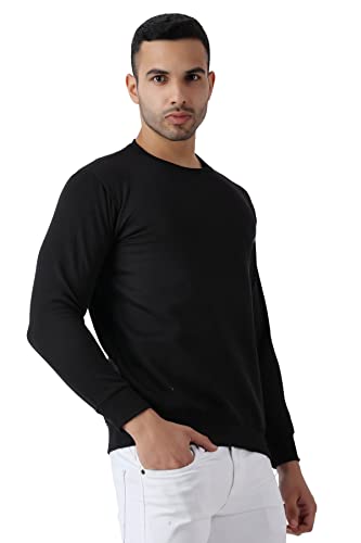 Image of MALENO Men Stylish Full Sleeves Red & Yellow Sweat Shirt