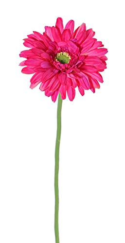 artplants.de Gerbera en Tissu Helli, Rose Fuchsia, 65cm, Ø12cm - Fausse Fleur/Gerbera Artificiel