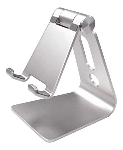 helit H2380100 - telefoonhouder "the lite stand", zilver, 1 stuk