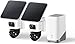 eufyCam S4 2‑Kamera‑Set, kabellose Solar‑Überwachungskamera außen, 3‑Linsen Bullet‑PTZ‑Kamera, 4K UHD, 360° Multi‑Kamera‑Tracking, Auto‑Tracking, 8× Hybridzoom, Farbnachtsicht, 16TB lokaler Speicher