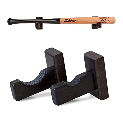 2 Pièces Support Mural pour Batte Baseball, Support de Batte de Baseball, Support pour Batte de Baseball, Récipients Support de Batte de Baseball, pour Baseball, Softball, Vitrine Bâton de Hockey Cover