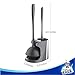 MR.SIGA Toilet Plunger and Bowl Brush Combo for Bathroom Cleaning, Gray, 1 Set