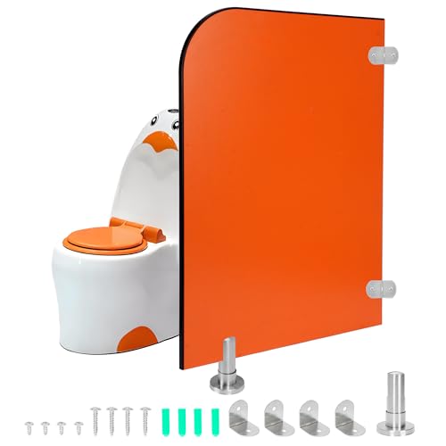 Urinal Partition for Kindergartens,Wall-mounted Urinal Screen Toilet Partition,Kindergartens Urinal Privacy Screen Divider Partition,Orange
