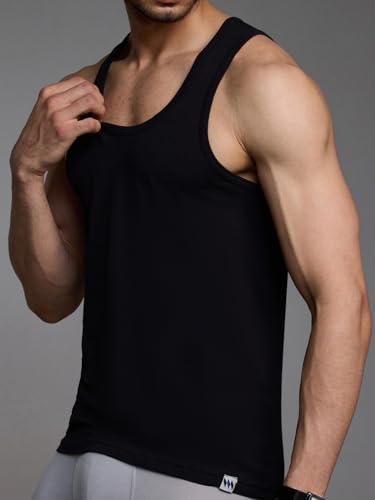 Image of Modern Crew Men's Glide Vests | Luxurious Bamboo-Cotton Vest | Regular Fit | Pack of 1