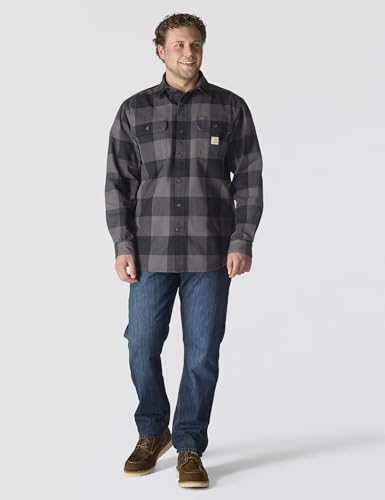 Image of Carhartt Men's Hubbard Loose Ls Plaid Shirt