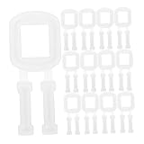 SUPVOX 100個打包塑料扣 手提型透明塑料バンド 用途広い梱包 飾り付け用 ストラッピングビークル 快適で手軽な操作が可能な軽量設計