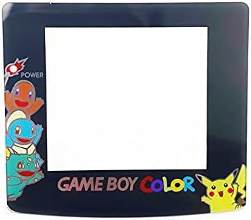 Display Screen Protector Glass Mirror Surface Replacement, for Nintendo Game Boy Color GBC Handheld Console, for Pokemon Limited Edition Scratch-Resistant Protection w/ Back Glue image 2