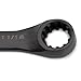 Crescent 7 Piece X6 Black Oxide Spline Open End Ratcheting Combination SAE Wrench Set - CX6RWS7