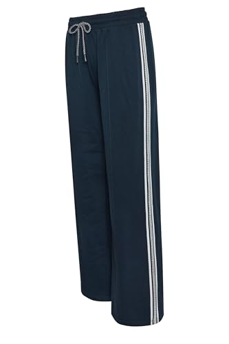 Image of Long Tall Sally - LTS Tall Blue Side Tape Wide Leg Joggers - Women's