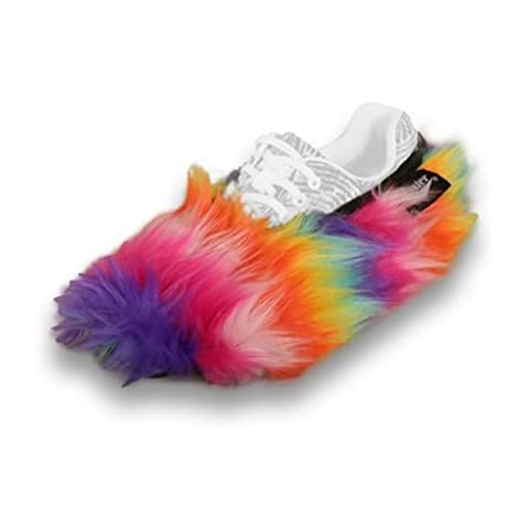 Brunswick Bowling Products Master Fuzzy Rainbow Ladies Shoe Covers - Large Cover