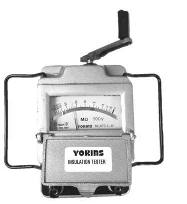 Yokins Hand Driven Generator Type Insulation Tester,Megger 2500V, 5000 Mega Ohms, Metal Body (B07WC6TN7P) Amazon Price History, Amazon Price Tracker