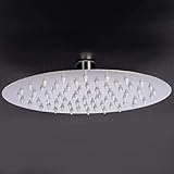 1Pc Large Bathroom Rainfall Shower Head Top Shower Head Stainless Steel Wall Mount Strong Flow Durable Bathroom Tool