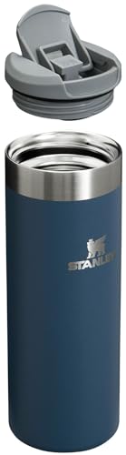 Image of Stanley AeroLight Transit Bottle 16 oz | Locking Drink Through Lid | Leak Resistant Water Bottle or Coffee Travel Mug | Lightweight Insulated Stainless Steel | BPA-Free | Navy