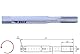 Baer Maschinengewindebohrer M6 Gewindebohrer HSSE Linksgewinde - Form C Gewindeschneider - Größe M 6 x 1,0 - DIN 371 - Gewinde Bohrer Links