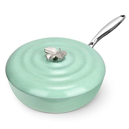Ailwyn 11” Nonstick Sauté Pan with Lid – Always Pan,Frying Pan Nonstick,Deep Frying Pan,All-In-One Pan,Oven Safe,All Stovetops Compatible,Non Toxic,PTFE & PFOA Free,4,5 QT Capacity,Sage Green