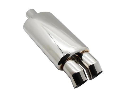 Tuyaux d'échappement voiture universel inox 63mm 76mm silencieux m tambour