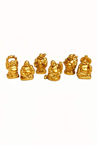 Set de 6 Mini Budas Risueños miniatura 4