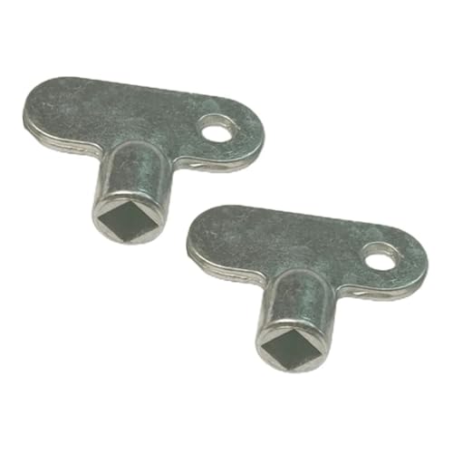 2Pcs Zinc Alloy Radiator Bleed Keys Robust Stable Reduces Noise Bleeder Radiators Vent Exhaust Valve Key(2pcs B)