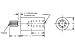 RAF 4038-440-SS Round Male-Female Standoff - Stainless Steel - 1/4 (10 PACK)