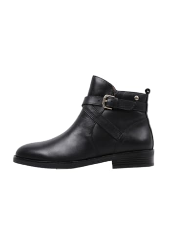 Pikolinos Botines Planos en Cuero PUERTOLLANO para Señora Color Black