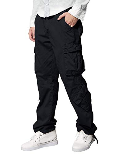 Image of Match Men's Wild Retro Multi-Pockets Utility Casual Cotton Cargo Trousers #3357