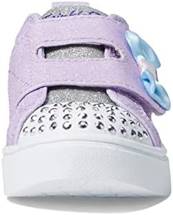 Skechers Kids Girls Toes Twinkle Sparks-Heather Char Sneaker, Purple/Lavender, 8 Toddler | Image 5