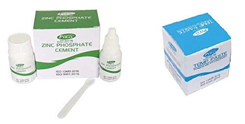 PYRAX Combo Pack of Zinc Phosphate Cement and Temporary Filling Paste for Dental Professionals