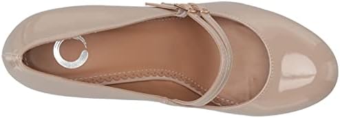 Journee Collection Womens Wendy Patent Round Toe Pumps Tan 6.5 Medium (B,M) Review | Image 4