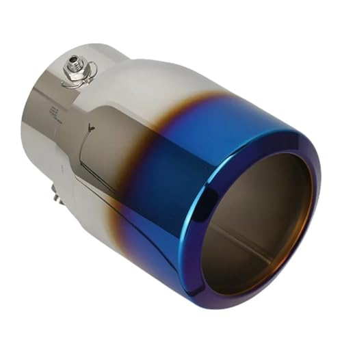 Silenciador universal de acero inoxidable resistente a la corrosión con acabado roasted blue para coche