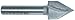 Magnate 711 V-Grooving Router Bits - 60 Degree; 1/2" Cutting Diameter; 1/4" Shank Diameter