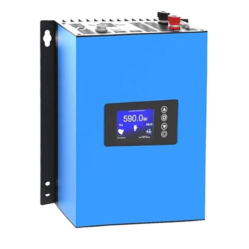 Y&H 600W Netzgekoppelter Wechselrichter mit Leistungsbegrenzer DC26-60V Solareingang AC230V 600W Solar-Terrassenkraftwerk LCD-Display WiFi-Kommunikation