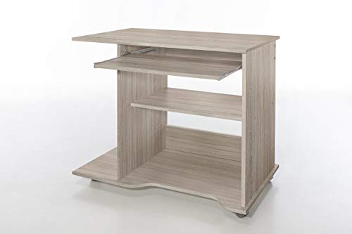 Preisvergleich Produktbild WILMES, PC-Schreibtisch, Eiche Sägerauh Deckor, 50x80x75 cm