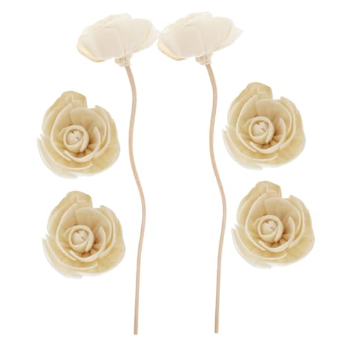 TOYANDONA 6 Piezas Varitas Difusoras Aroma de Flores Elegantes Absorbentes de Aceites Esenciales para Hogar y Decoración Varillas de Ratán Seguras y Versátiles