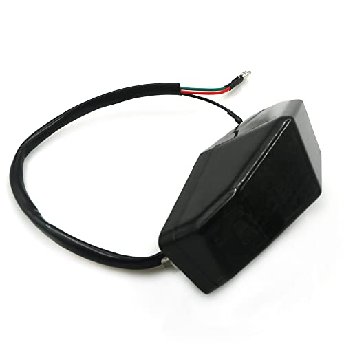 crazy sport Motorcycle 12V Universal 15LED Taillight License Plate Light LED ATV Rear Tail Brake Stop Tail Light Indicator Signal Lamp(gray)