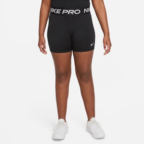 Nike Mädchen G Np 3in kort Shorts, Black/White, M