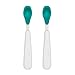 OXO Tot Feeding Spoon Set with Soft Silicone, Teal