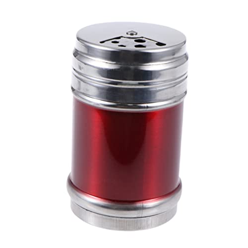 FUNOMOCYA Stainless Steel Seasoning Jars Pepper Salt Sugar Spice Powder Cooking Tools Large Size Air-tight Design Easy Cleaning for Outdoor Bbq Random