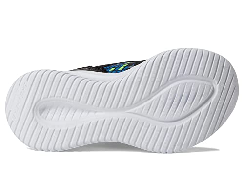 Skechers Kids Boys Ultra Flex 3.0-Triple Pointz Sneaker, Black/Blue/Lime,5.5 Big Kid - image 3