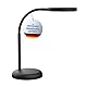 Maul Schreibtischlampe LED MAULjoy | Kleine Schreibtischlampe mit Standfuß | Moderne Tischlampe für Schreibtisch, Büro | Flexible LED Lampe mit 3000K warmweißem LED Licht | Schwarz