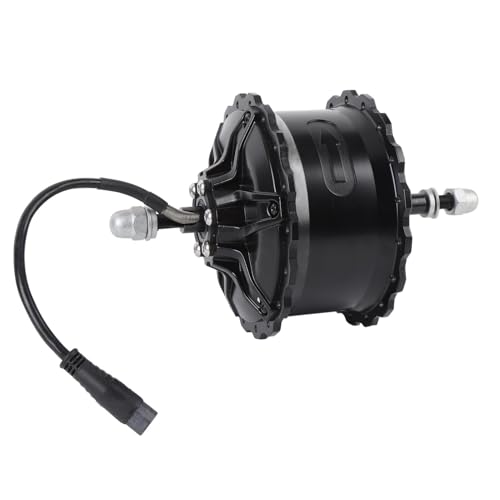 CHICIRIS Motor de Cubo de Bicicleta Eléctrica de 48V 750W, Motor de Cubo de Rueda de Transmisión Trasera con Cable Adaptador de 9 Núcleo, Reemplazo para Bicicletas y Bicicletas de Montaña